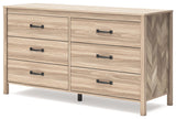 Battelle Tan Dresser by Ashley at Eve Furniture