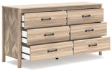 Battelle Tan Dresser by Ashley at Eve Furniture