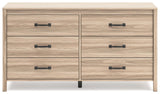 Battelle Tan Dresser by Ashley at Eve Furniture