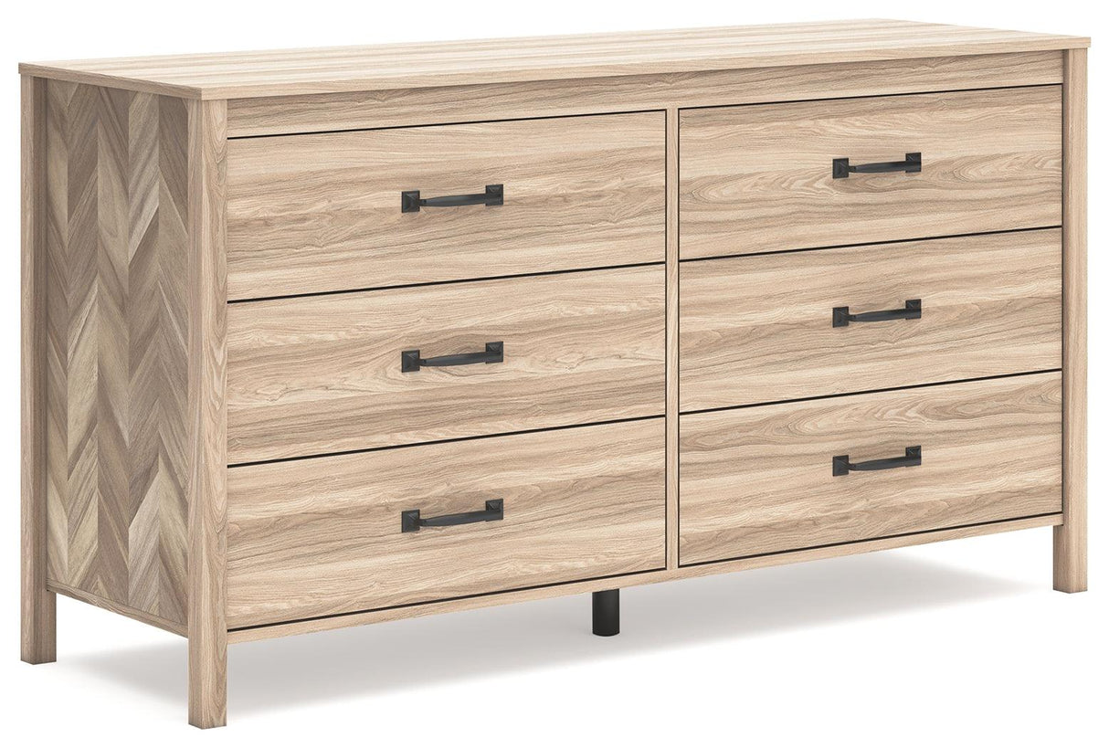 Battelle Tan Dresser by Ashley at Eve Furniture
