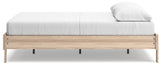 Battelle Tan Full Platform Bed