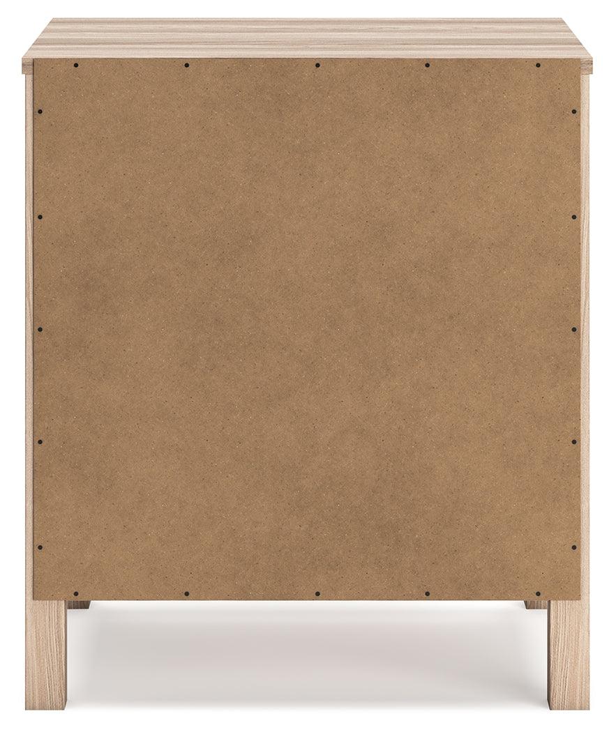 Battelle Tan Nightstand by Ashley at Eve Furniture