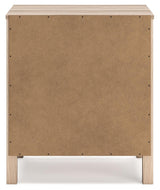 Battelle Tan Nightstand by Ashley at Eve Furniture