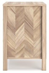 Battelle Tan Nightstand by Ashley at Eve Furniture