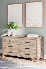 Battelle Tan Dresser by Ashley at Eve Furniture