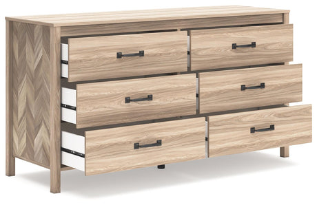 Battelle Tan Dresser by Ashley at Eve Furniture