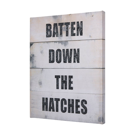 Batten Down The Hatches by Mercana Studio a Hand Embellished Textured Canvas by Mercana at Eve Furniture