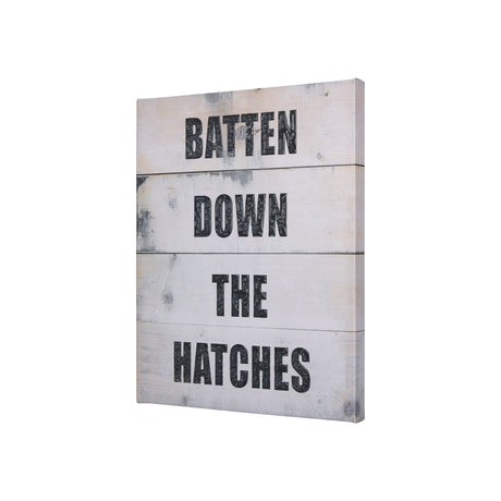 Batten Down The Hatches by Mercana Studio a Hand Embellished Textured Canvas by Mercana at Eve Furniture