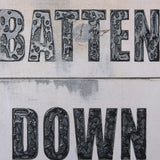 Batten Down The Hatches by Mercana Studio a Hand Embellished Textured Canvas by Mercana at Eve Furniture