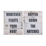 Batten Down The Hatches by Mercana Studio a Hand Embellished Textured Canvas by Mercana at Eve Furniture