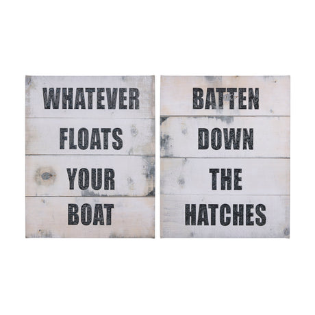 Batten Down The Hatches by Mercana Studio a Hand Embellished Textured Canvas by Mercana at Eve Furniture