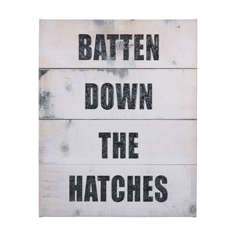 Batten Down The Hatches by Mercana Studio a Hand Embellished Textured Canvas by Mercana at Eve Furniture