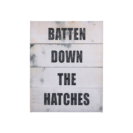 Batten Down The Hatches by Mercana Studio a Hand Embellished Textured Canvas by Mercana at Eve Furniture