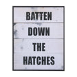 Batten Down The Hatches by Mercana Studio a Hand Embellished Textured Framed Art Print by Mercana at Eve Furniture