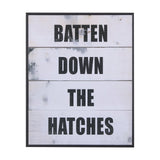 Batten Down The Hatches by Mercana Studio a Hand Embellished Textured Framed Art Print by Mercana at Eve Furniture