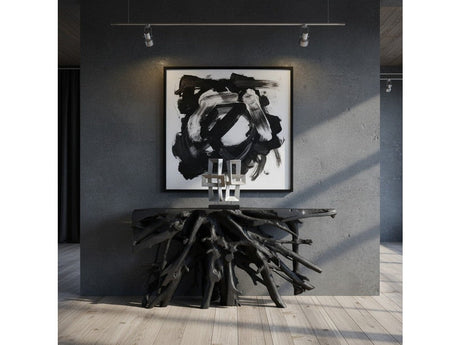 Batu Black Console Table by Crestview at Eve Furniture