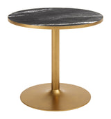 Batu Black & Gold Outdoor Dining Table by Zuomod at Eve Furniture