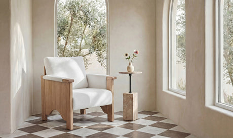 Bauer Accent Chair Cream by Moe's Home at Eve Furniture