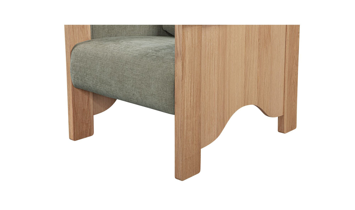 Bauer Accent Chair Sage by Moe's Home at Eve Furniture