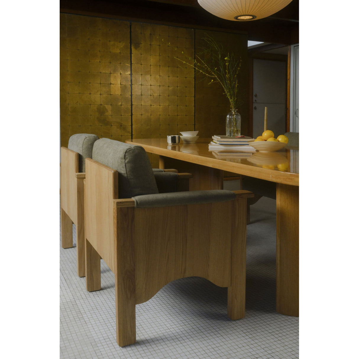 Bauer Sage/Natural Dining Chair by MOES at Eve Furniture