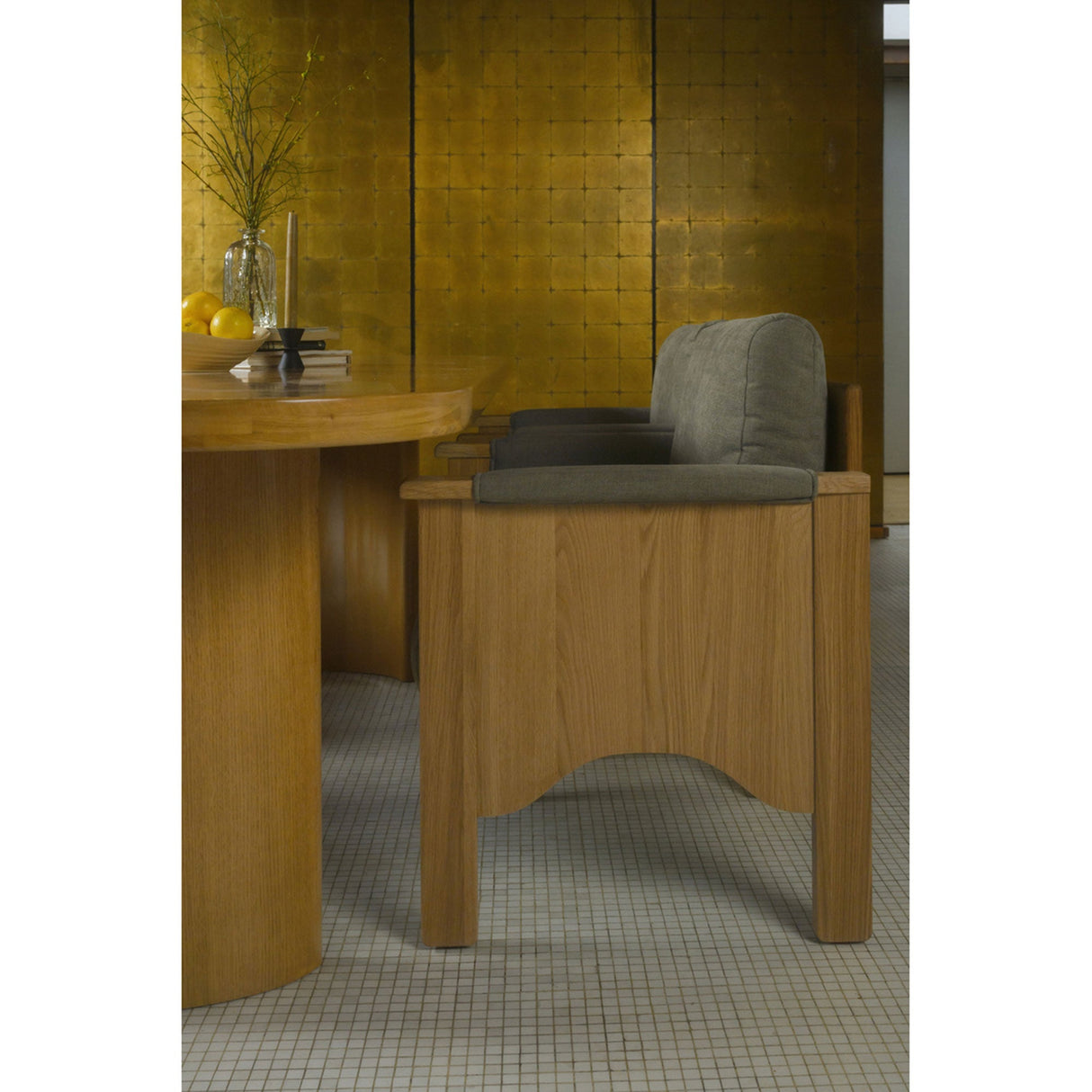 Bauer Sage/Natural Dining Chair by MOES at Eve Furniture