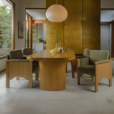Bauer Sage/Natural Dining Chair by MOES at Eve Furniture
