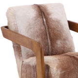 Bautista Chair, Brown and White by Dovetail at Eve Furniture