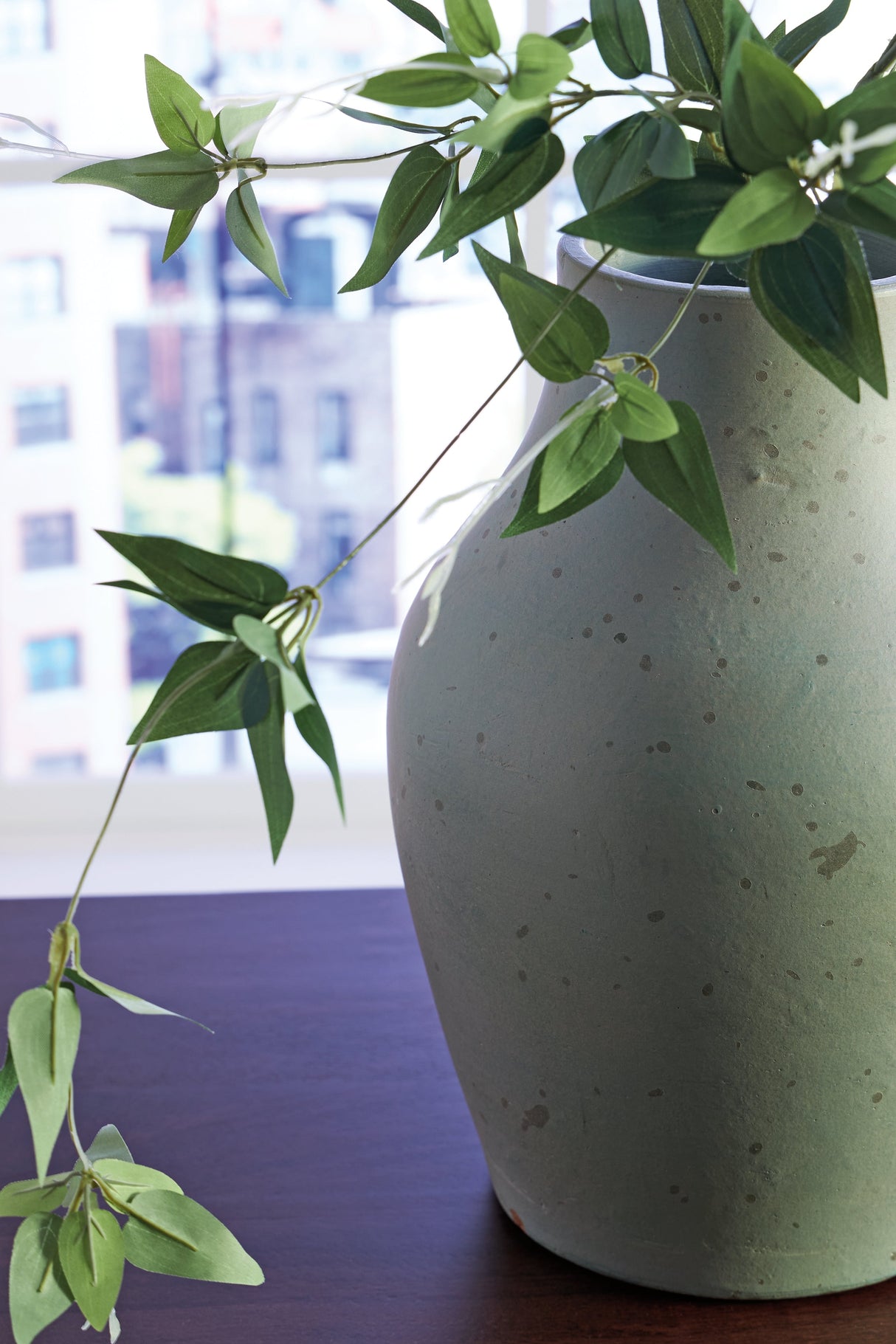 Baychester Antique Green Vase by Ashley at Eve Furniture