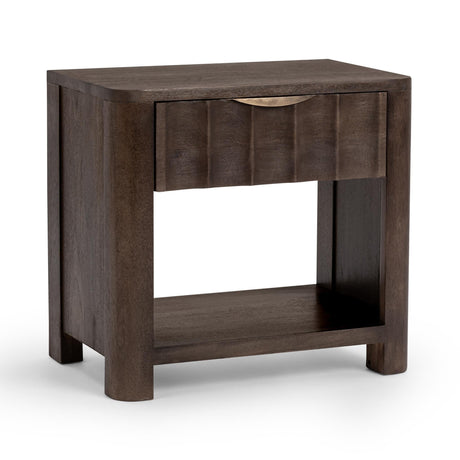 Baylee Cocoa Brown 1 Drawer Nightstand by Classic Home at Eve Furniture
