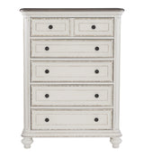 Baylesford Antique White Chest by Homelegance at Eve Furniture