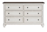 Baylesford Antique White Dresser by Homelegance at Eve Furniture