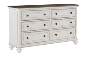 Baylesford Antique White Dresser by Homelegance at Eve Furniture