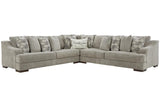Bayless Smoke 3-Piece Sectional by Ashley at Eve Furniture