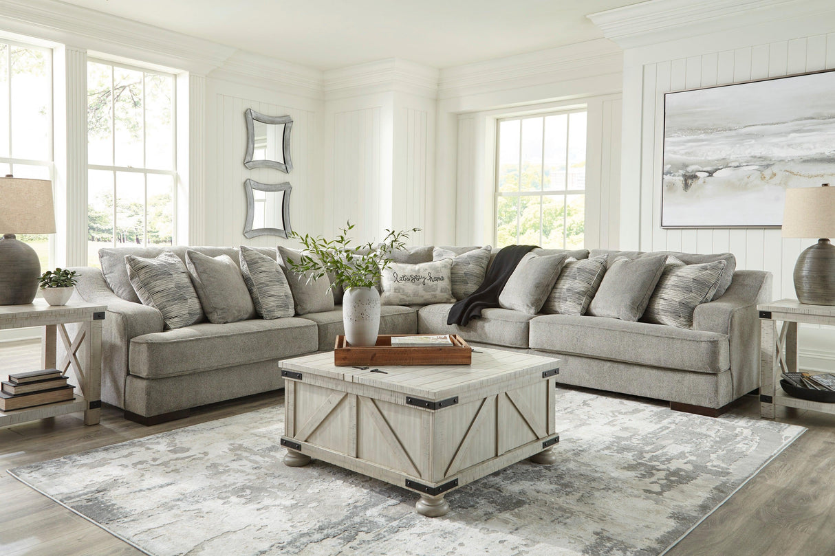Bayless Smoke 3-Piece Sectional by Ashley at Eve Furniture