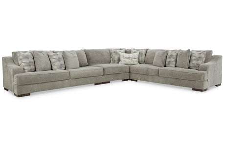 Bayless Smoke 4-Piece Sectional by Ashley at Eve Furniture
