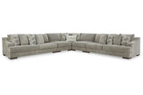 Bayless Smoke 5-Piece Sectional by Ashley at Eve Furniture