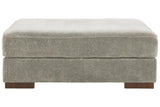 Bayless Smoke Oversized Accent Ottoman by Ashley at Eve Furniture