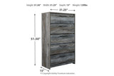 Baystorm Gray Chest of Drawers by Ashley at Eve Furniture