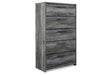 Baystorm Gray Chest of Drawers by Ashley at Eve Furniture