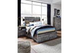 Baystorm Gray Full LED Storage Platform Bed with 4 Drawers by Ashley at Eve Furniture