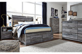 Baystorm Gray Full LED Storage Platform Bed with 4 Drawers by Ashley at Eve Furniture