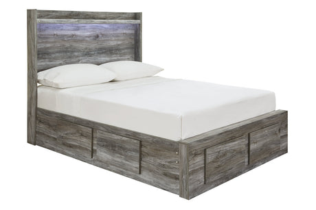 Baystorm Gray Full LED Storage Platform Bed with 6 Drawers by Ashley at Eve Furniture
