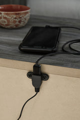 Baystorm Gray LED Storage Platform Bedroom Set with 6 Drawers by Ashley at Eve Furniture