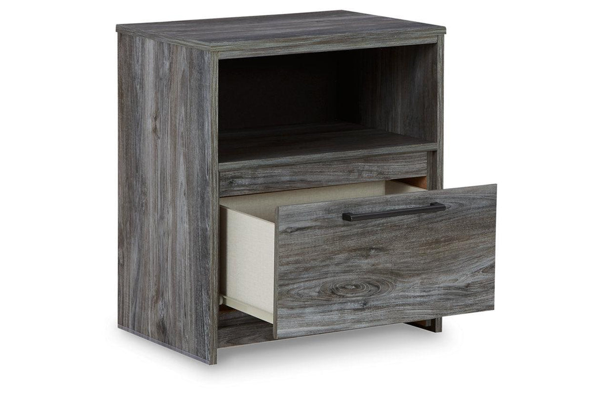 Baystorm Gray Nightstand by Ashley at Eve Furniture