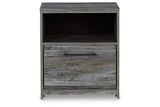 Baystorm Gray Nightstand by Ashley at Eve Furniture
