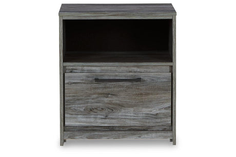Baystorm Gray Nightstand by Ashley at Eve Furniture
