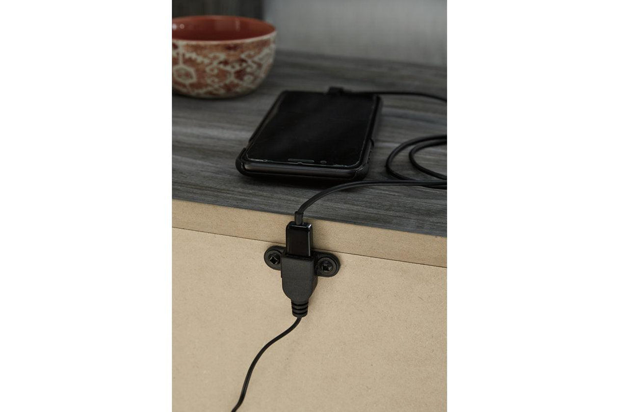 Baystorm Gray Nightstand by Ashley at Eve Furniture