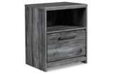 Baystorm Gray Nightstand by Ashley at Eve Furniture