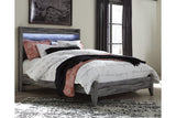 Baystorm Gray Queen LED Panel Bed by Ashley at Eve Furniture