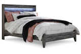 Baystorm Gray Queen LED Panel Bed by Ashley at Eve Furniture